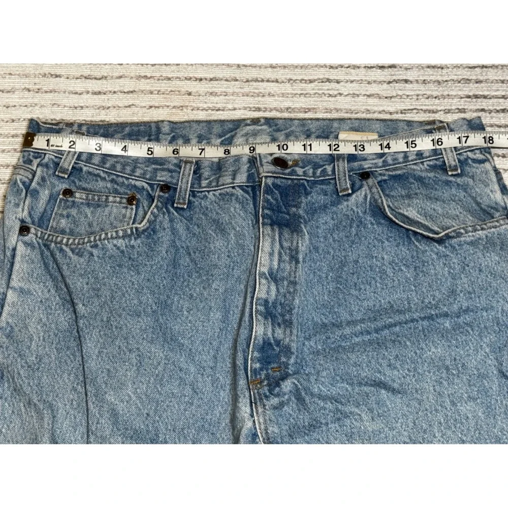 Vintage Sonoma Mens Jeans 38x32 Made in USA Light Wash Straight Leg Denim
